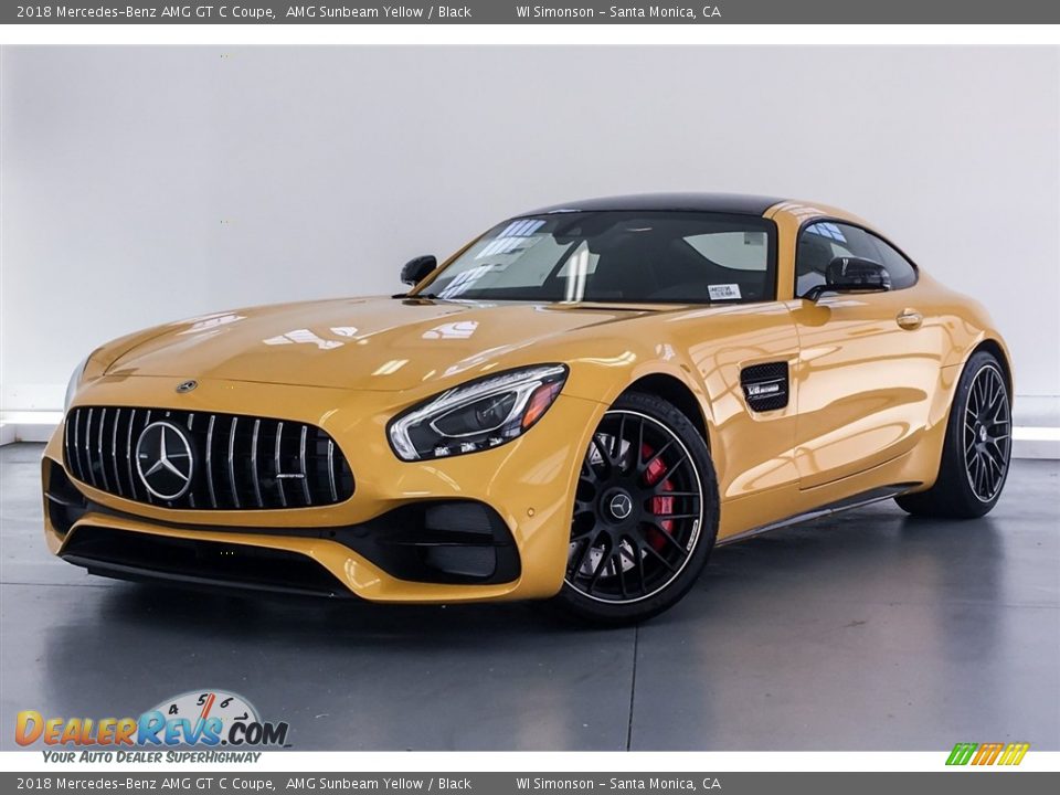 AMG Sunbeam Yellow 2018 Mercedes-Benz AMG GT C Coupe Photo #12