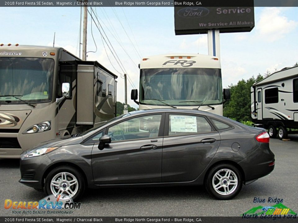 2018 Ford Fiesta SE Sedan Magnetic / Charcoal Black Photo #2