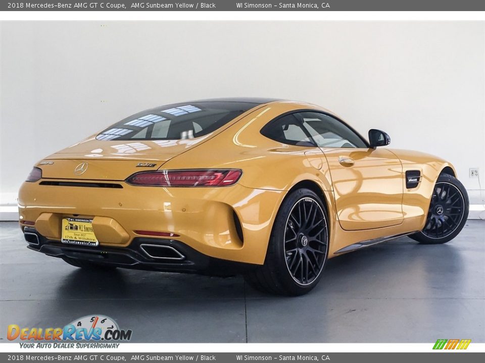 2018 Mercedes-Benz AMG GT C Coupe AMG Sunbeam Yellow / Black Photo #16