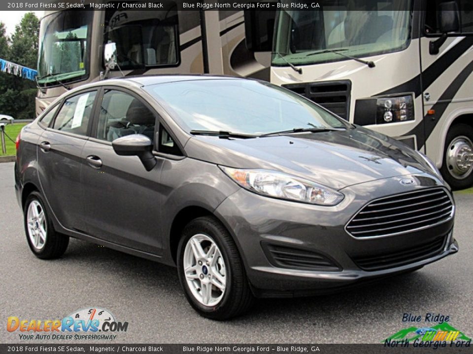 2018 Ford Fiesta SE Sedan Magnetic / Charcoal Black Photo #7