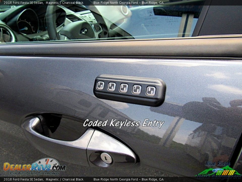 2018 Ford Fiesta SE Sedan Magnetic / Charcoal Black Photo #19
