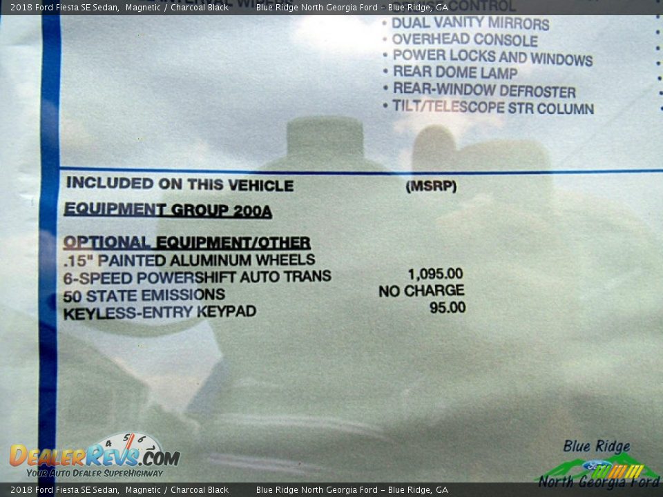 2018 Ford Fiesta SE Sedan Magnetic / Charcoal Black Photo #24