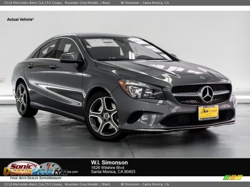 2019 Mercedes-Benz CLA 250 Coupe Mountain Grey Metallic / Black Photo #1
