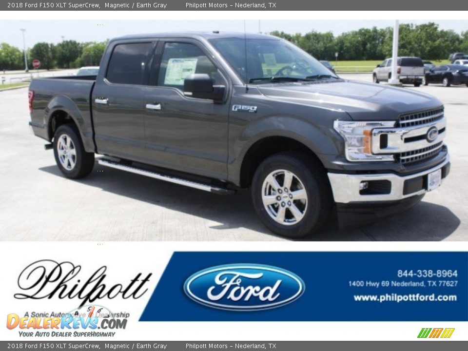 2018 Ford F150 XLT SuperCrew Magnetic / Earth Gray Photo #1
