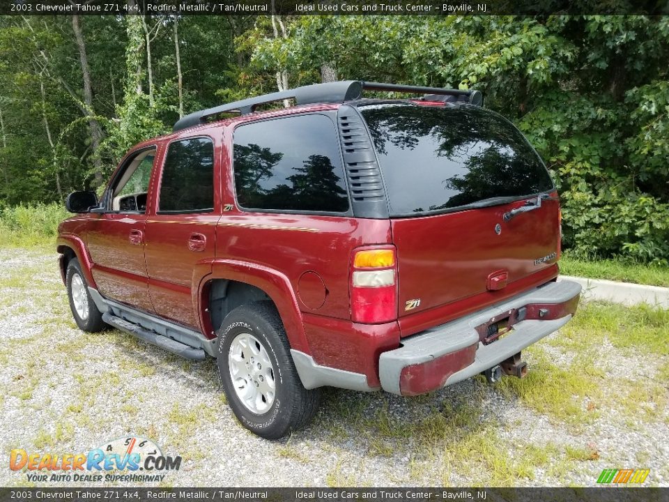 2003 Chevrolet Tahoe Z71 4x4 Redfire Metallic / Tan/Neutral Photo #7