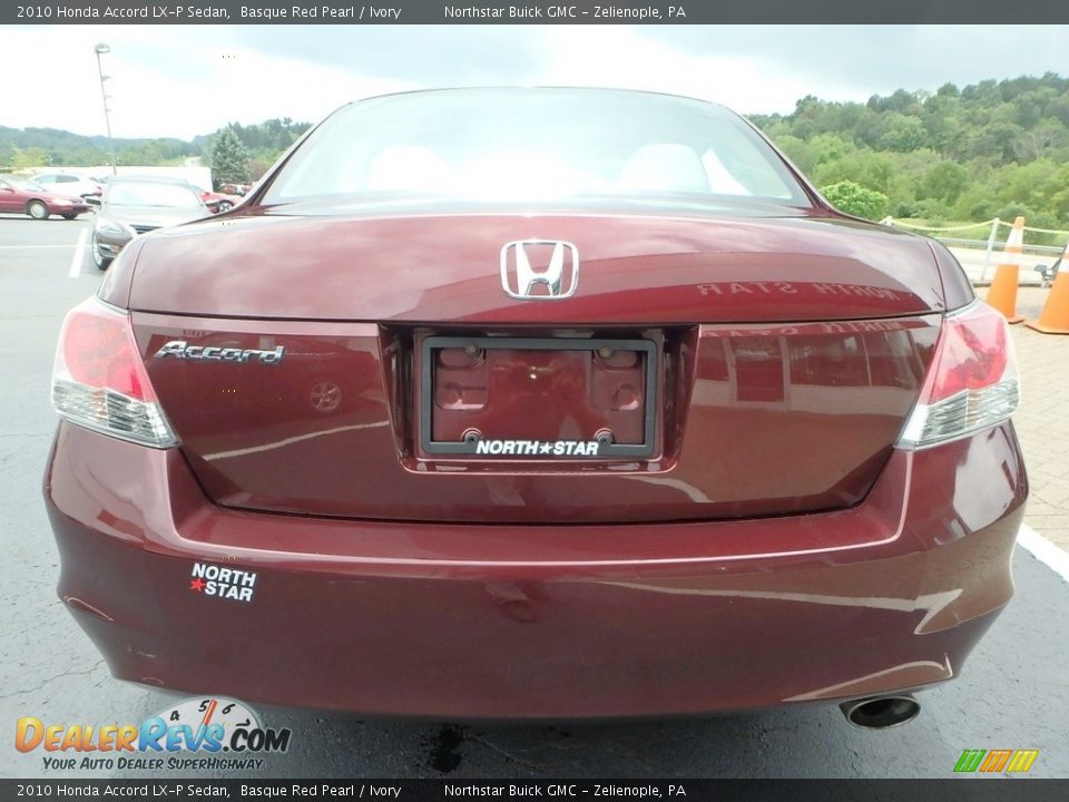 2010 Honda Accord LX-P Sedan Basque Red Pearl / Ivory Photo #11