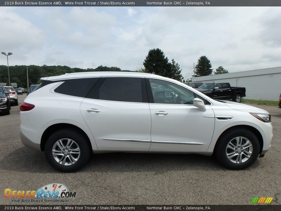 2019 Buick Enclave Essence AWD White Frost Tricoat / Shale/Ebony Accents Photo #4