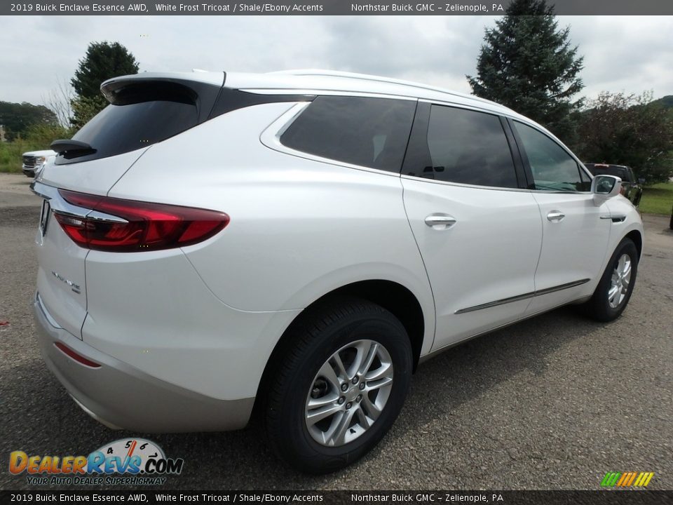 2019 Buick Enclave Essence AWD White Frost Tricoat / Shale/Ebony Accents Photo #5