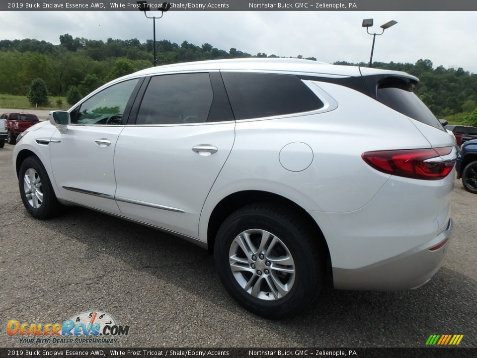 2019 Buick Enclave Essence AWD White Frost Tricoat / Shale/Ebony Accents Photo #8