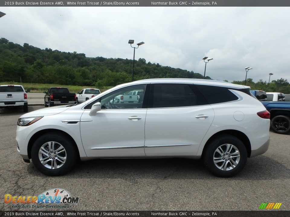 2019 Buick Enclave Essence AWD White Frost Tricoat / Shale/Ebony Accents Photo #9