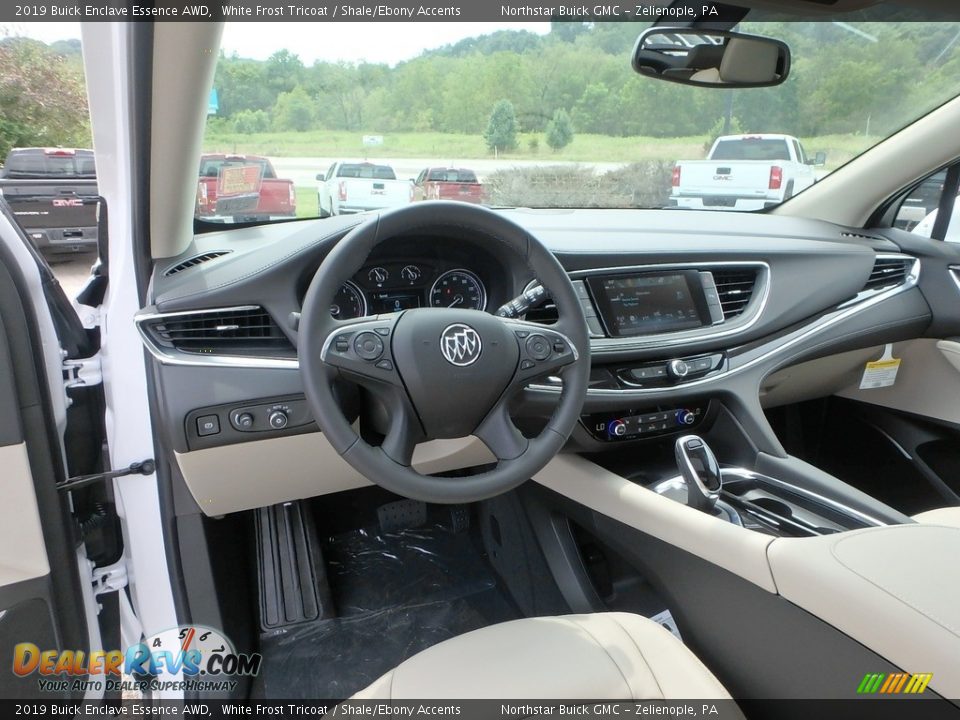 2019 Buick Enclave Essence AWD White Frost Tricoat / Shale/Ebony Accents Photo #14