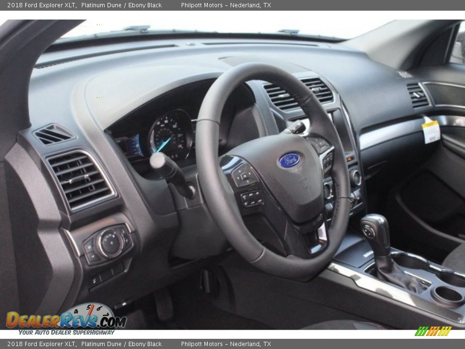 2018 Ford Explorer XLT Platinum Dune / Ebony Black Photo #13