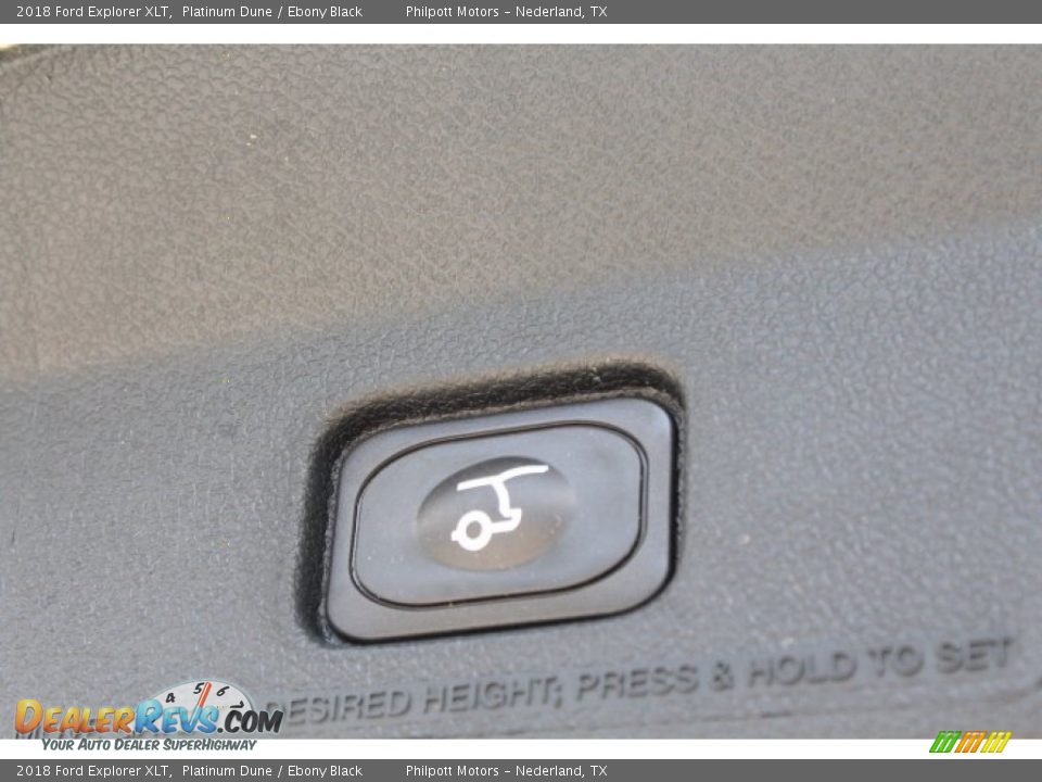 2018 Ford Explorer XLT Platinum Dune / Ebony Black Photo #29