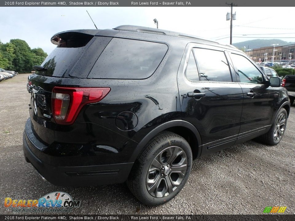 2018 Ford Explorer Platinum 4WD Shadow Black / Ebony Black Photo #2