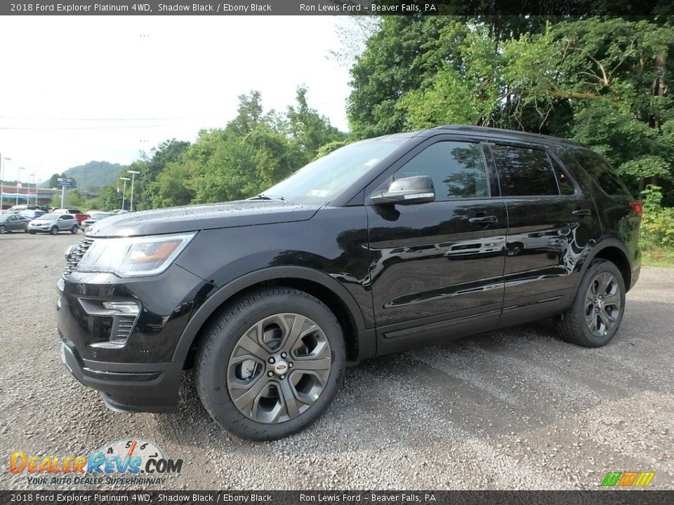 2018 Ford Explorer Platinum 4WD Shadow Black / Ebony Black Photo #6