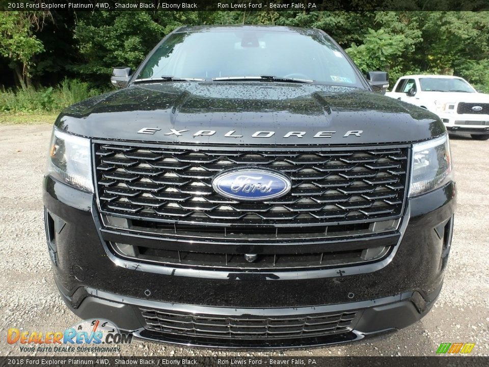 2018 Ford Explorer Platinum 4WD Shadow Black / Ebony Black Photo #7