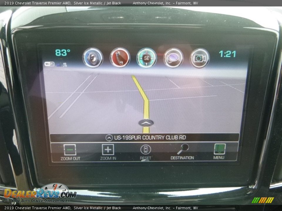 2019 Chevrolet Traverse Premier AWD Silver Ice Metallic / Jet Black Photo #18
