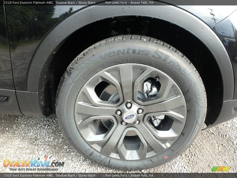 2018 Ford Explorer Platinum 4WD Shadow Black / Ebony Black Photo #9