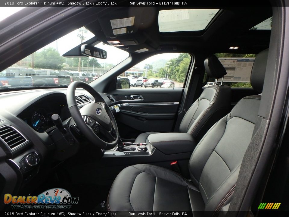 2018 Ford Explorer Platinum 4WD Shadow Black / Ebony Black Photo #10