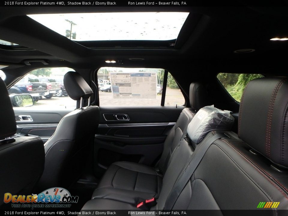 2018 Ford Explorer Platinum 4WD Shadow Black / Ebony Black Photo #11