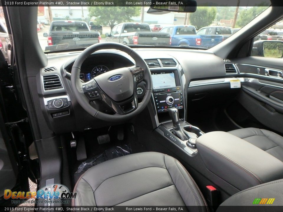 2018 Ford Explorer Platinum 4WD Shadow Black / Ebony Black Photo #13