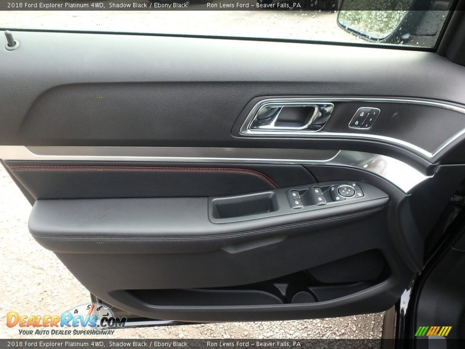 2018 Ford Explorer Platinum 4WD Shadow Black / Ebony Black Photo #14