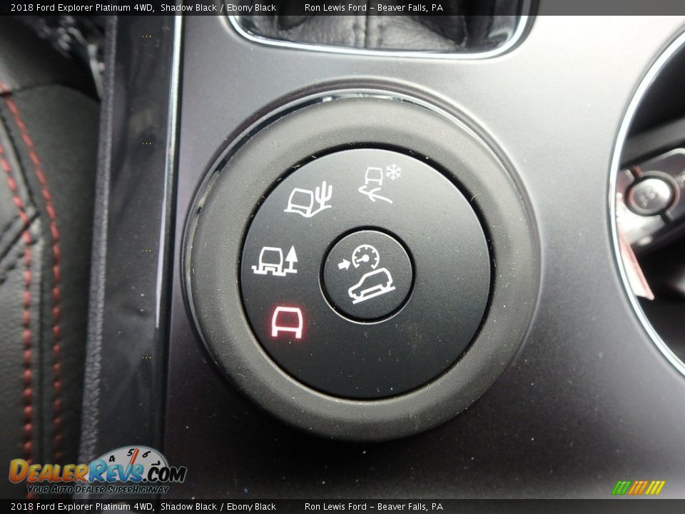 2018 Ford Explorer Platinum 4WD Shadow Black / Ebony Black Photo #16