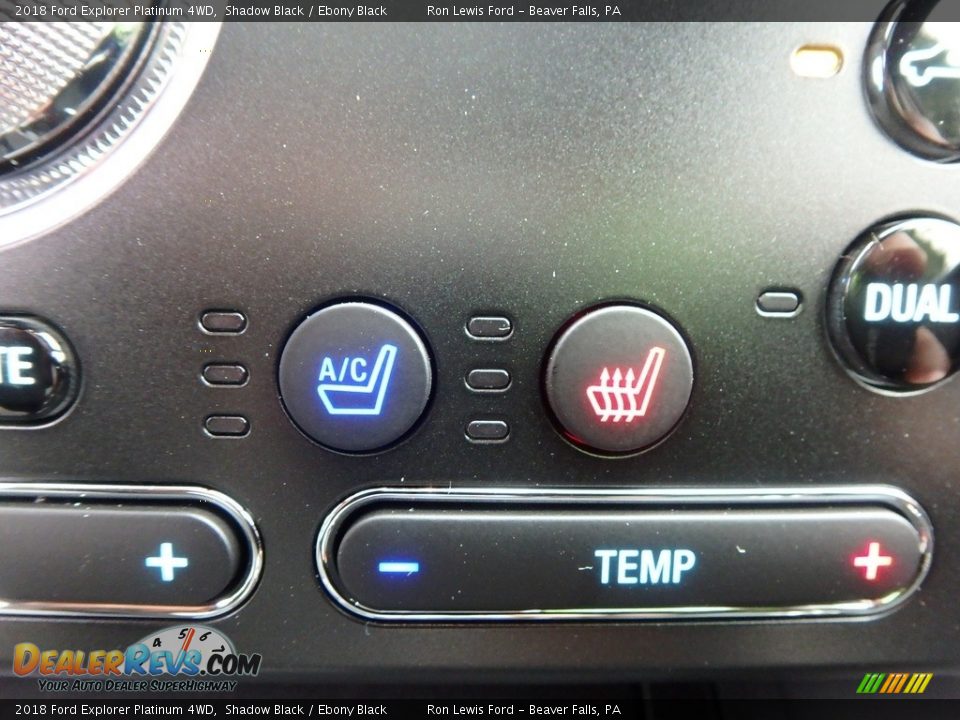 2018 Ford Explorer Platinum 4WD Shadow Black / Ebony Black Photo #18
