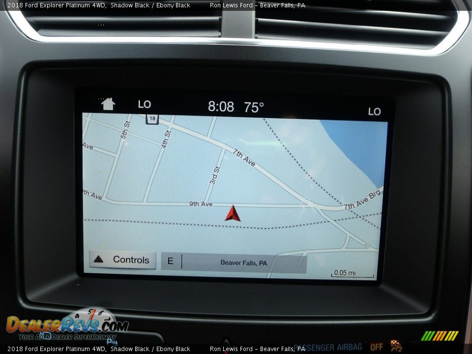 2018 Ford Explorer Platinum 4WD Shadow Black / Ebony Black Photo #19