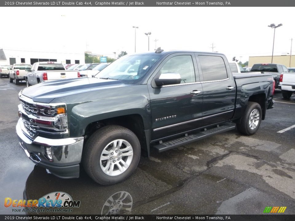 2019 Chevrolet Silverado LD LT Double Cab 4x4 Graphite Metallic / Jet Black Photo #1
