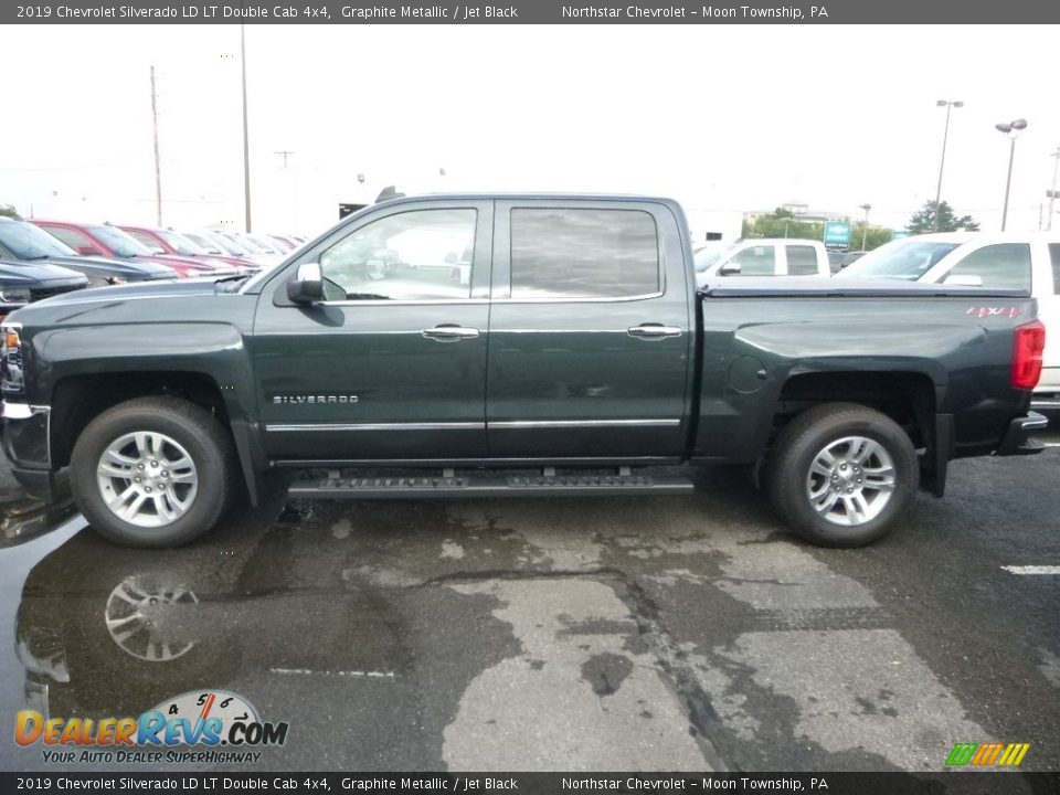 2019 Chevrolet Silverado LD LT Double Cab 4x4 Graphite Metallic / Jet Black Photo #2
