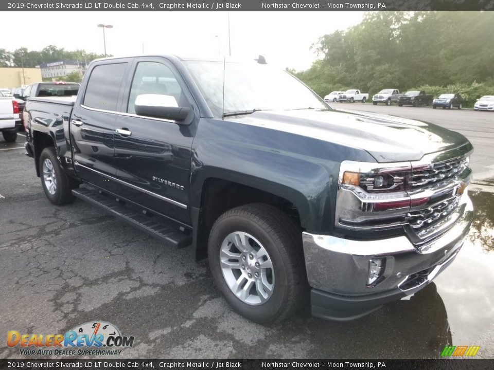 2019 Chevrolet Silverado LD LT Double Cab 4x4 Graphite Metallic / Jet Black Photo #7