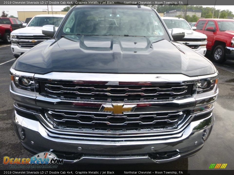 2019 Chevrolet Silverado LD LT Double Cab 4x4 Graphite Metallic / Jet Black Photo #8