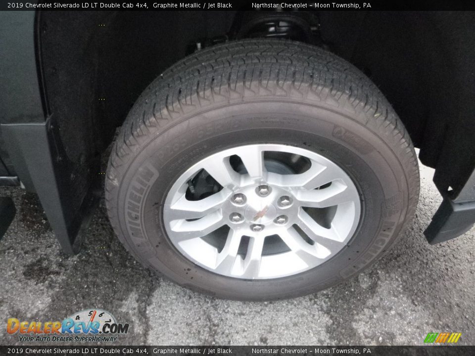 2019 Chevrolet Silverado LD LT Double Cab 4x4 Graphite Metallic / Jet Black Photo #9