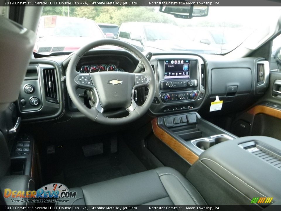 2019 Chevrolet Silverado LD LT Double Cab 4x4 Graphite Metallic / Jet Black Photo #14