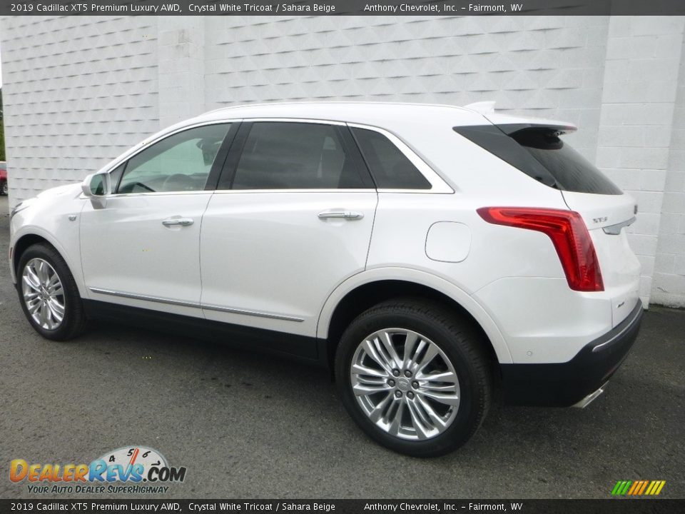 2019 Cadillac XT5 Premium Luxury AWD Crystal White Tricoat / Sahara Beige Photo #7