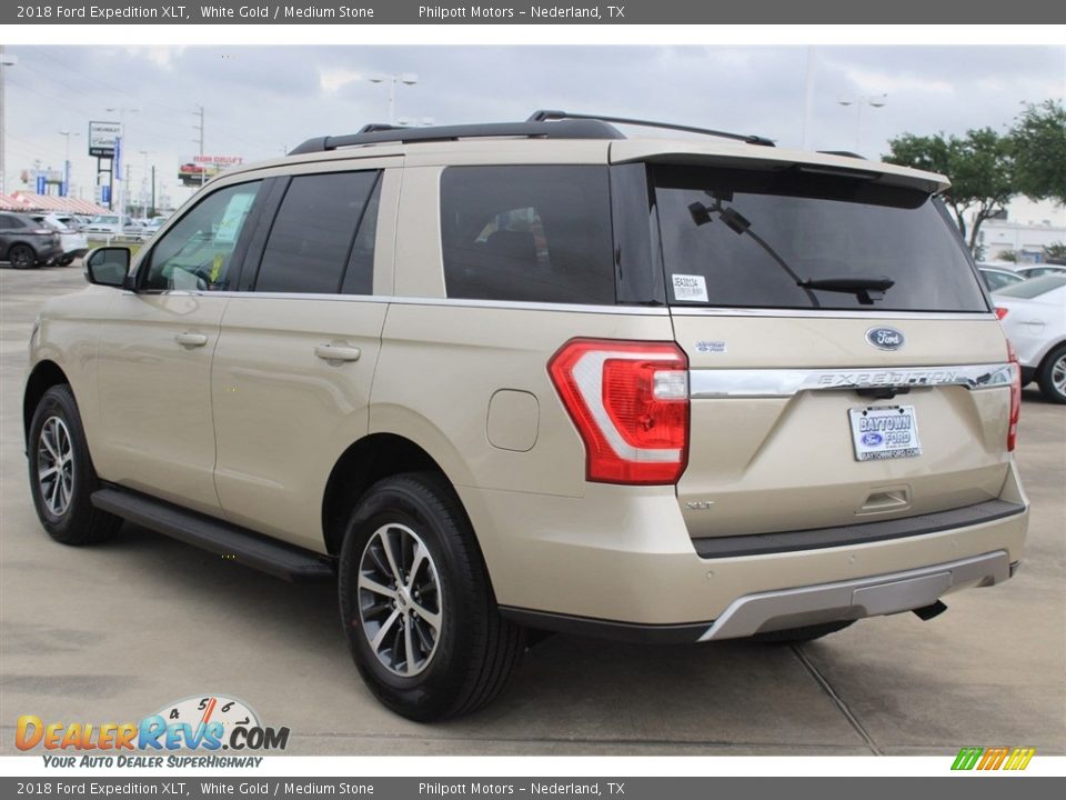 2018 Ford Expedition XLT White Gold / Medium Stone Photo #6