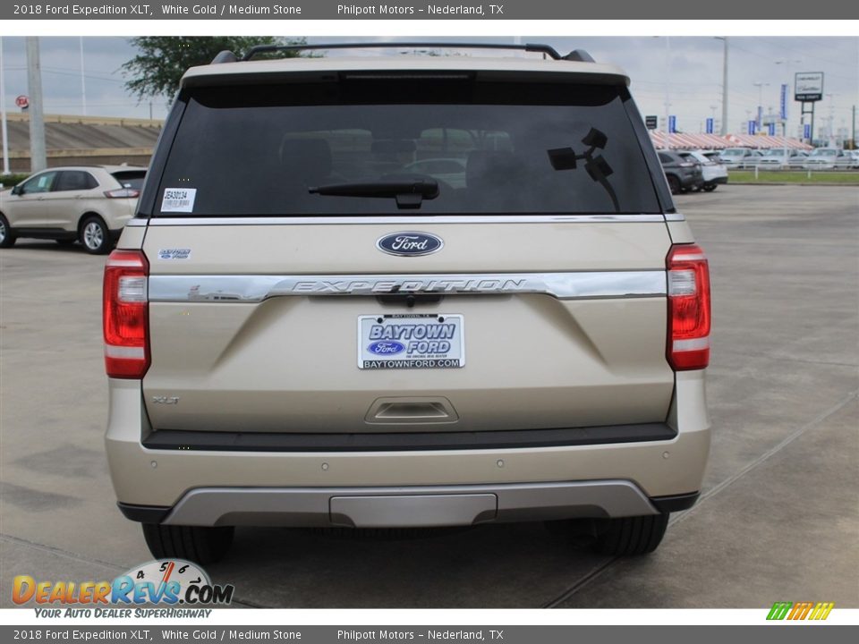 2018 Ford Expedition XLT White Gold / Medium Stone Photo #7