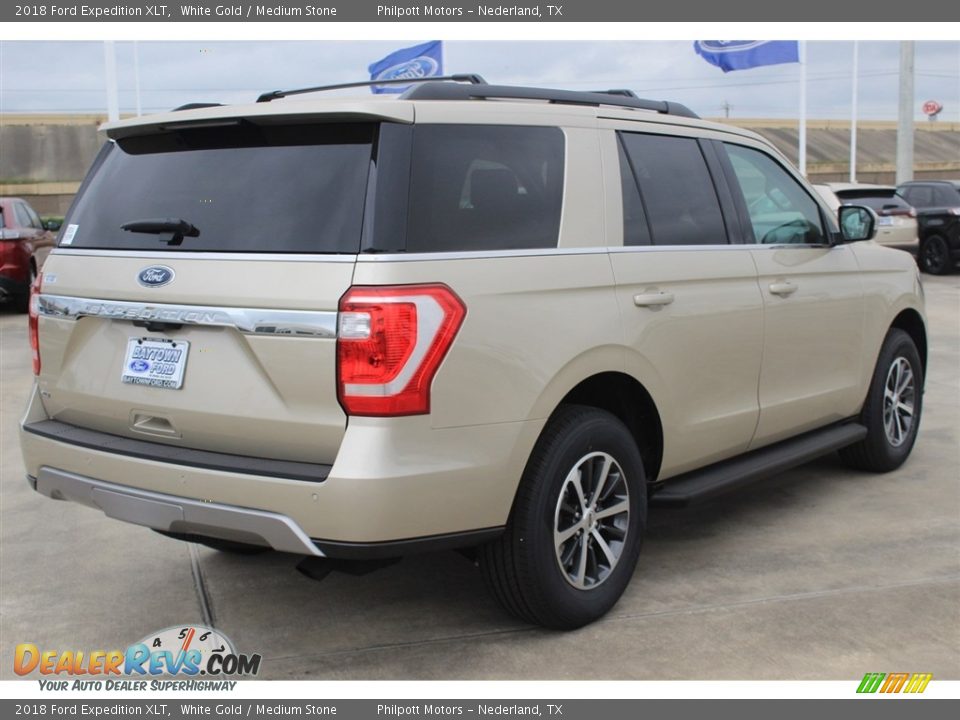 2018 Ford Expedition XLT White Gold / Medium Stone Photo #8
