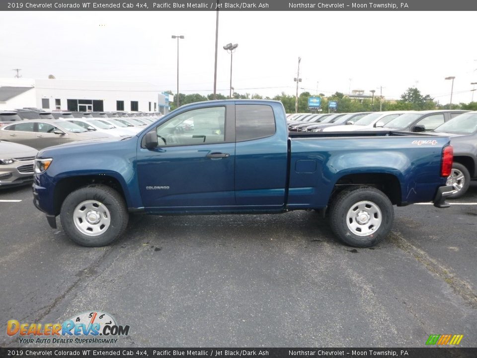 Pacific Blue Metallic 2019 Chevrolet Colorado WT Extended Cab 4x4 Photo #2