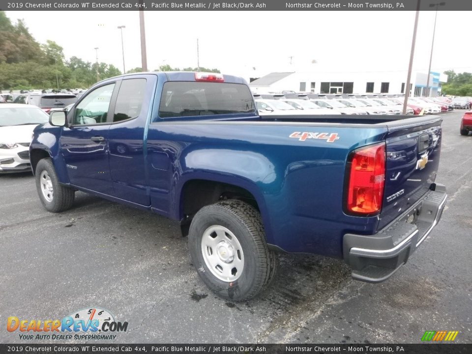 2019 Chevrolet Colorado WT Extended Cab 4x4 Pacific Blue Metallic / Jet Black/Dark Ash Photo #3