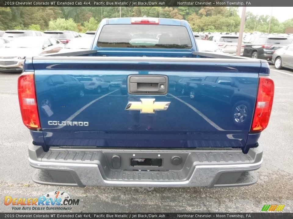 2019 Chevrolet Colorado WT Extended Cab 4x4 Pacific Blue Metallic / Jet Black/Dark Ash Photo #4