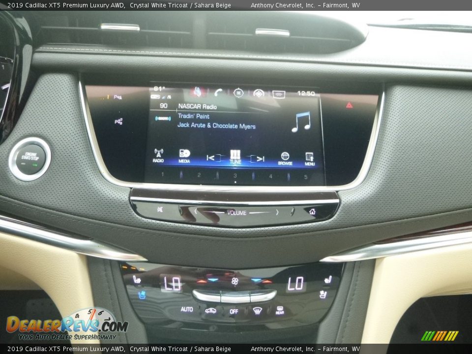 2019 Cadillac XT5 Premium Luxury AWD Crystal White Tricoat / Sahara Beige Photo #15