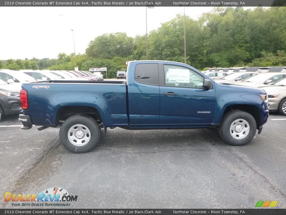 2019 Chevrolet Colorado WT Extended Cab 4x4 Pacific Blue Metallic / Jet Black/Dark Ash Photo #6