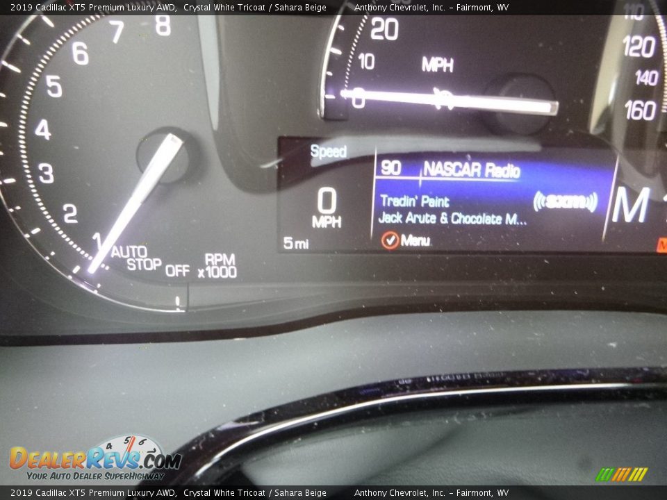 2019 Cadillac XT5 Premium Luxury AWD Crystal White Tricoat / Sahara Beige Photo #20