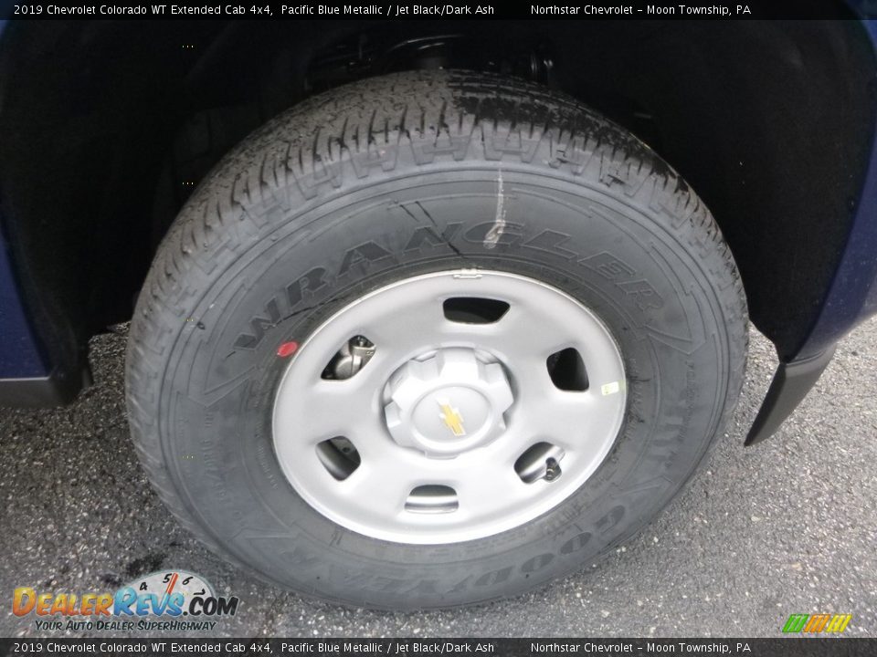 2019 Chevrolet Colorado WT Extended Cab 4x4 Pacific Blue Metallic / Jet Black/Dark Ash Photo #9