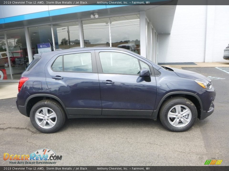 2019 Chevrolet Trax LS AWD Storm Blue Metallic / Jet Black Photo #3