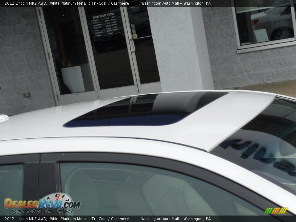 2012 Lincoln MKZ AWD White Platinum Metallic Tri-Coat / Cashmere Photo #4