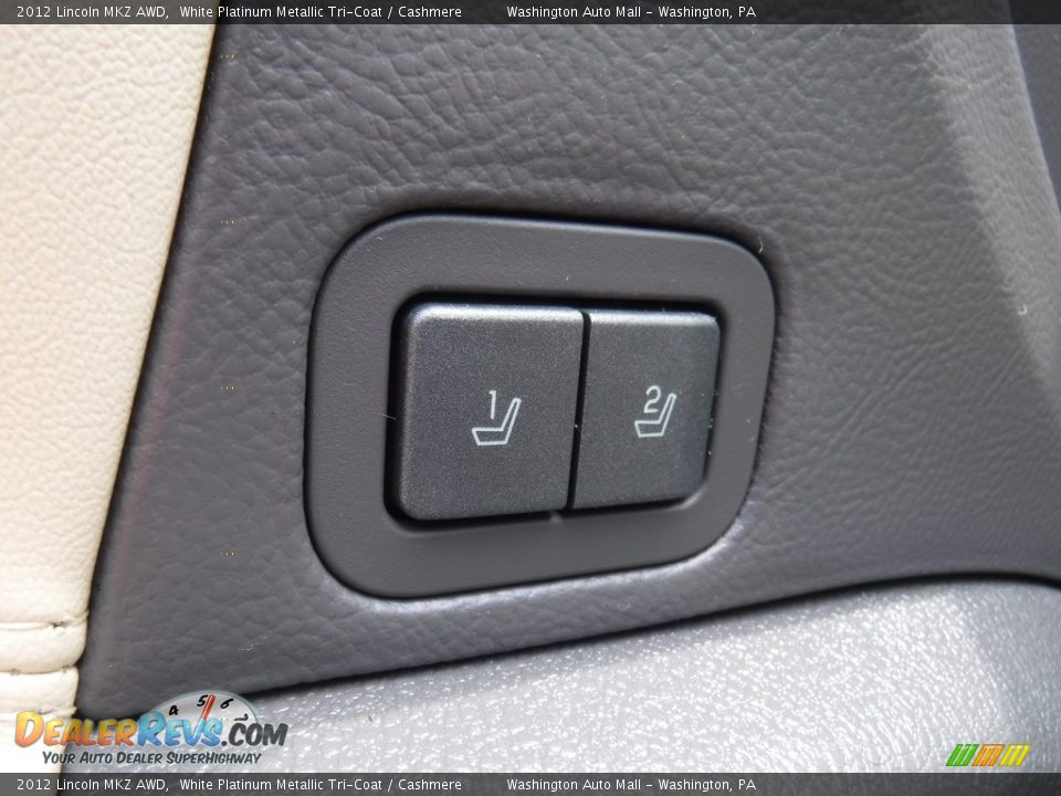 2012 Lincoln MKZ AWD White Platinum Metallic Tri-Coat / Cashmere Photo #13
