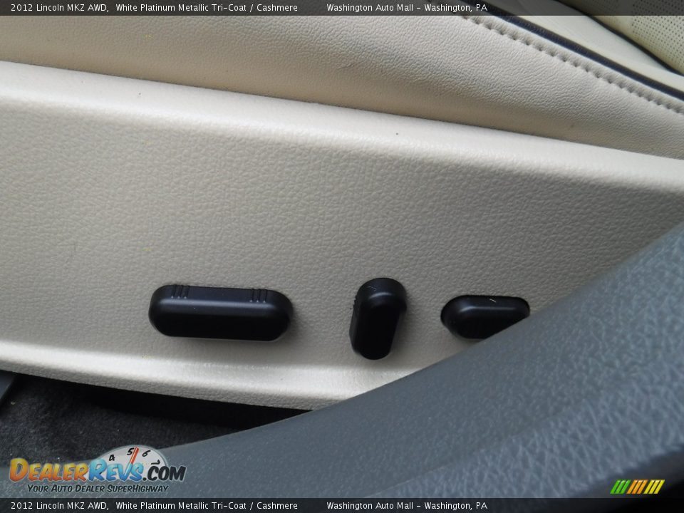 2012 Lincoln MKZ AWD White Platinum Metallic Tri-Coat / Cashmere Photo #15